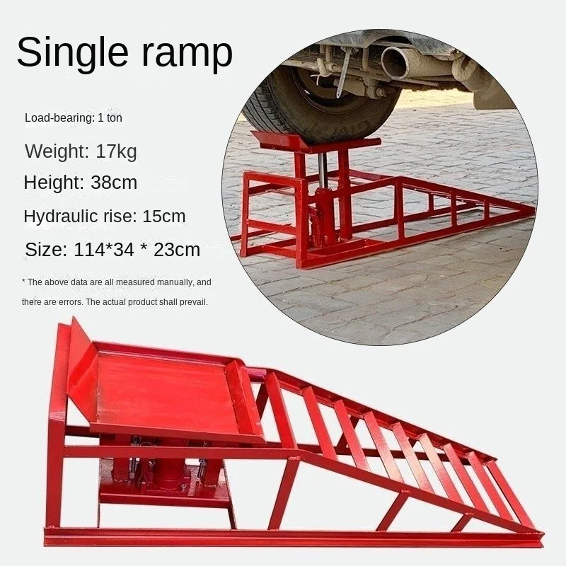 Hydraulische Krik Speciaal Gereedschap Voor Het Repareren Van Voertuigen Ramp Auto Olieverversen Reparatie Onderhoud Jack Lift Tools: RED