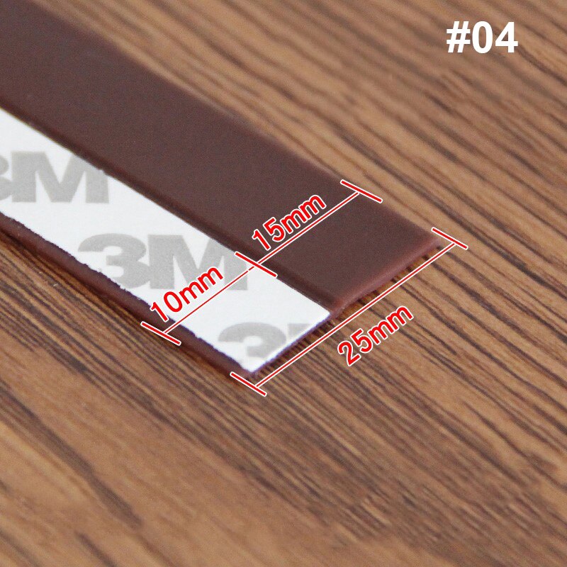 5M Sealing Strip Practical Floor Sticker Windproof Silicone Sealing Strip Self Adhesive Door Sealing Strip Dustproof Strong Tape: 0.45m / Brown