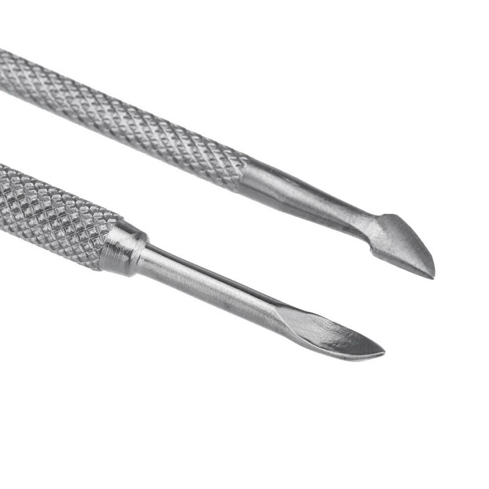 Herramienta para decoración de uñas, empujador de cutículas, pinza clíper, herramienta de acero para manicura, producto para eliminar la piel muerta, tijeras, cortador, cortauñas