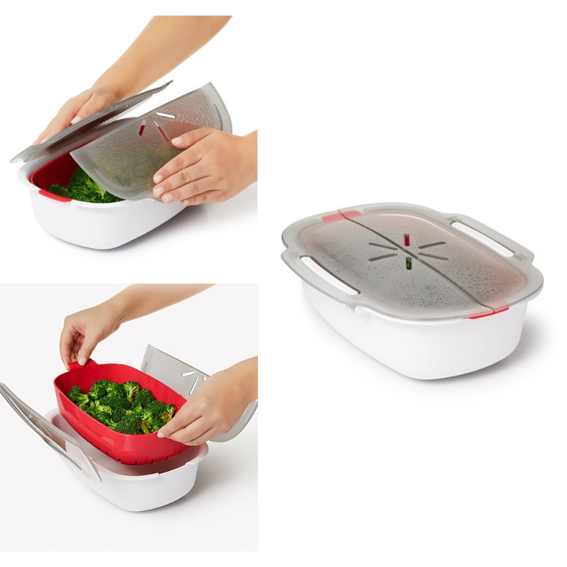 Steamer Containers PP Material Detachable Universal Container Healthy... – Grandado