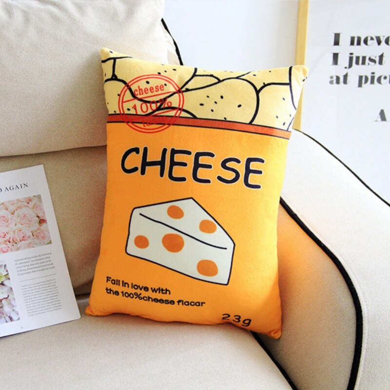 55*40 cm Kawaii pomme de terre pop-corn fromage Simulation alimentaire oreiller farce doux en peluche coussin mignon jouet traversin enfants fille: Cheese
