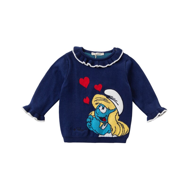 DBM17468 dave bella inverno neonate natale cartone animato maglione lavorato a maglia moda per bambini boutique boutique top: 5Y (110cm)