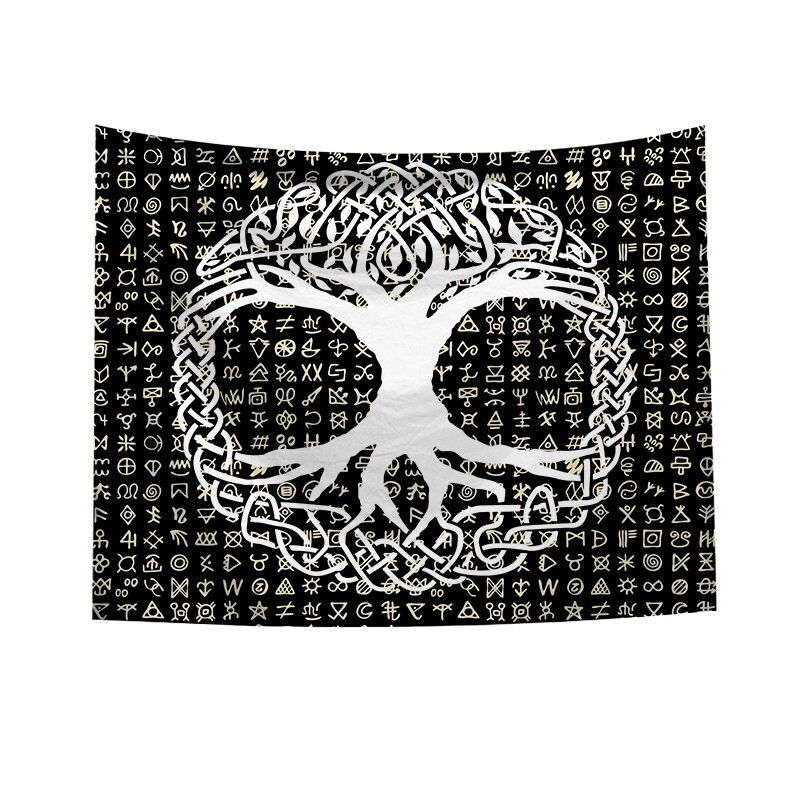 Mandala gobelin ściana wiszące, czeski nordycki astrologia styl dekoracyjny gobelin salon ściana hipisowska dywany dekoracja robić sypialni: B