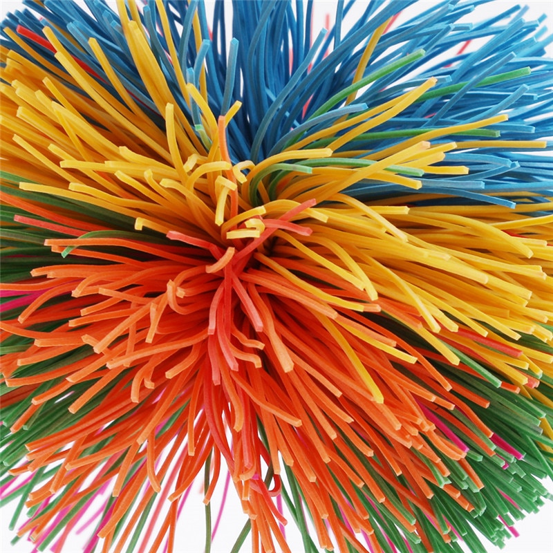 Anti-Stress 6 cm/9 cm Regenbogen Zappeln Sensorischen Koosh Ball Baby Lustige Stretchy Ball Stress Relief Kinder autismus Spezielle Bedürfnisse