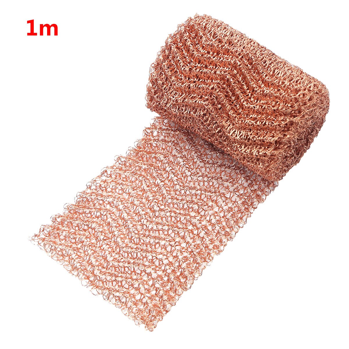 1m/2m 4 Wires Pure Copper Mesh Woven Filter Eco-friendly Homebrewing Fittings for Distillation Wine Beer Brewing Filtering Tools: Copper 1m