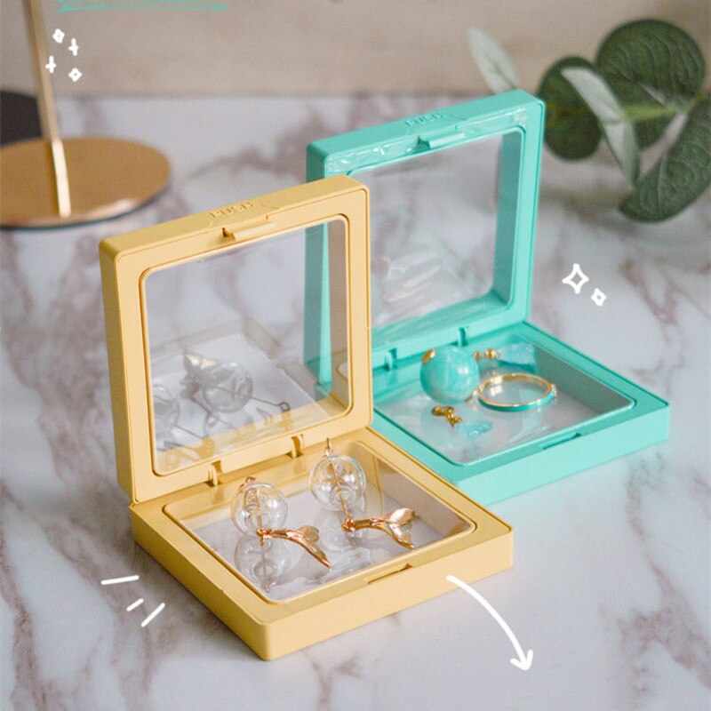 Picture Frame Jewelry Bracelet Packaging Box Colorful 3D Floating Shadow Display Film Suspensiony Storage Transparent Box