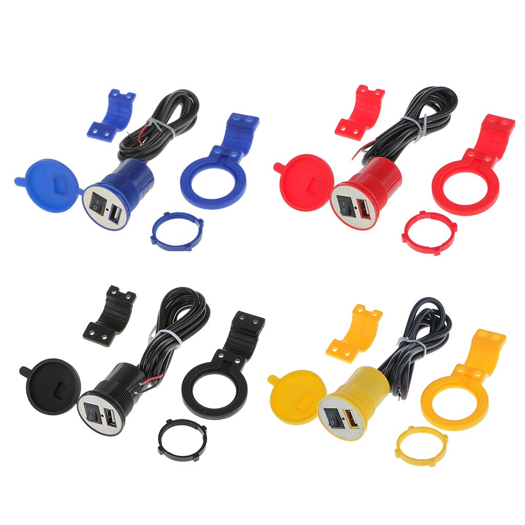 Motorrad Motorrad USB Ladegerät Bausatz USB Adapter Telefon GPS Ladung 12V