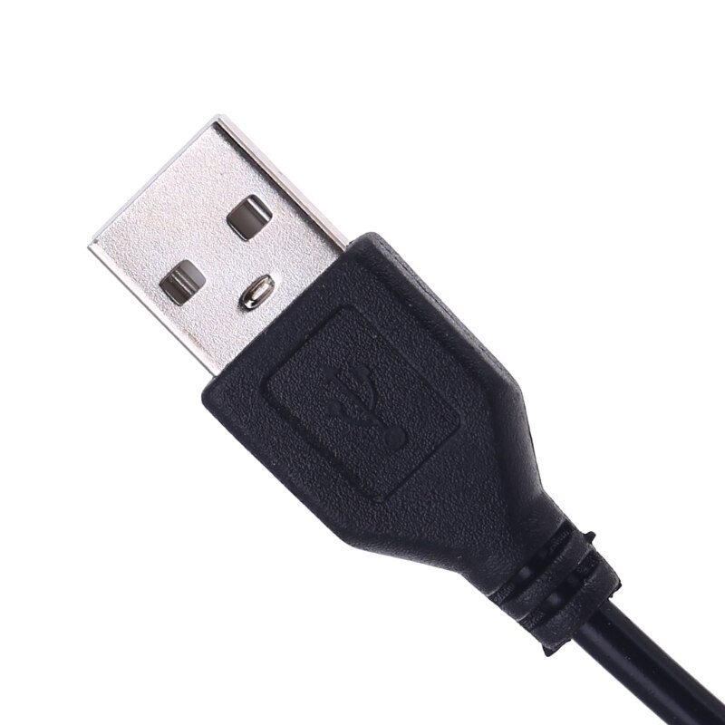 USB Male to 3.5mm Stereo Headphone Jack Plug Cable For MP3 MP4 Black G88D