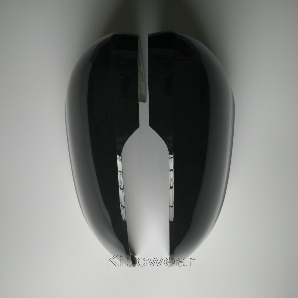 2pcs Black Side Mirror Covers for VW Passat B8 Variant Arteon Caps (Glossy Pearl Black) for Volkswagen