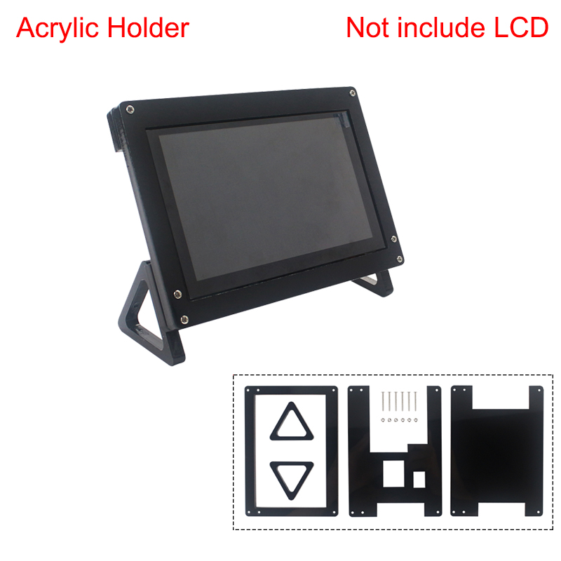 5 Inch Raspberry Pi Lcd Houder Acryl Ondersteuning Case Alleen Voor Opgegeven 5 Inch Touch Screen (Niet Ondersteuning andere Scherm)