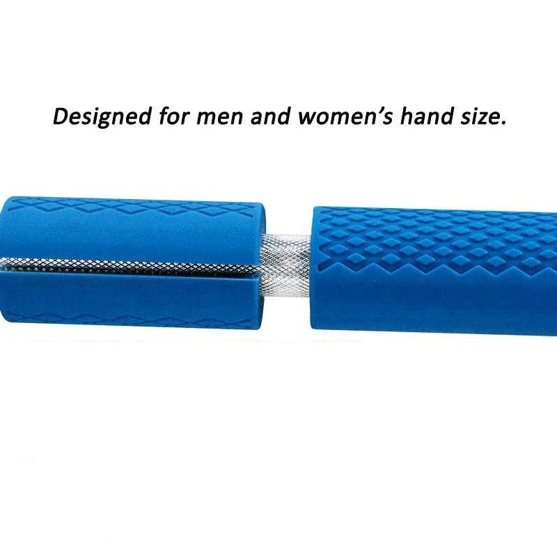 1Pair Dumbbell Bar Handle Grips Silicone Standard Bar Grip For Barbell Weight Lifting Bodybuilding Gym Weights Workout Anti-slip