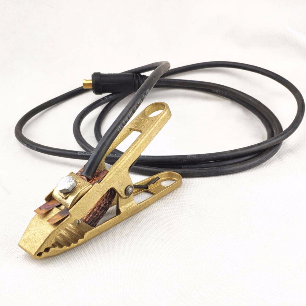 Ground Clamp Cable Set Welding Lead Set 3m 16sqmm Copper Wires DKJ35-50 Connector 600A Welding Clamp ARC Welding Ground Cable