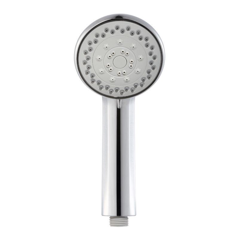 Shower Head 5-Settings Hand Held Shower Head 60 Inches Stainless Steel Hose Adjustable Angle Bracket Check Valve Chrome