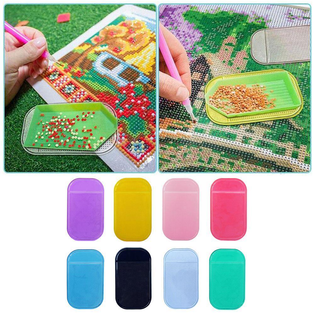 Tapis collant pour peinture diamant 5D, 3 pièces/ensemble, support de plateau, idée pour support de plateau, accessoires de broderie