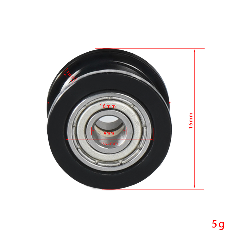KINGROON 2pcs KP3S Idler Pulley Bore 4mm Width 6mm Aluminium Gear Idler Wheel ball Bearing 3D Printer Parts
