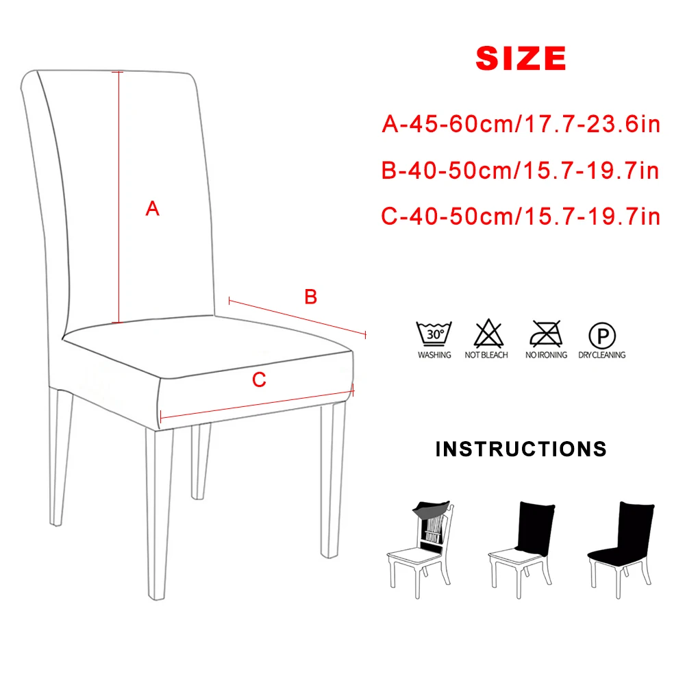 Stoffen Stoelhoes Voor Eetkamer Stoelen Hoezen Woonkamer Stoelhoes Voor Stoelen Voor Eetkamer/Keuken Stretch Stoel Hoes