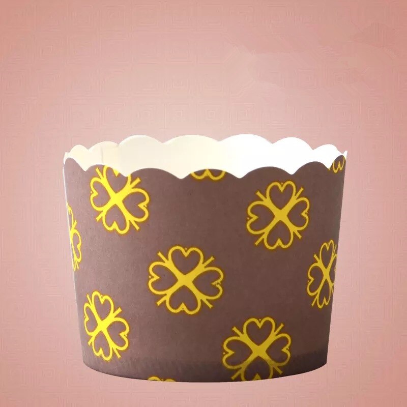 gouden sakura cupcake geval muffin papier cake cups liners, cupcakes dozen houder