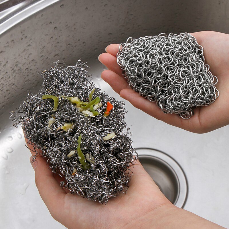Housewares Kitchenware Clean Chain Mail Armor Kichen Chainmail Cleaning Housework Wire Cleaning Ball Tools Accessories