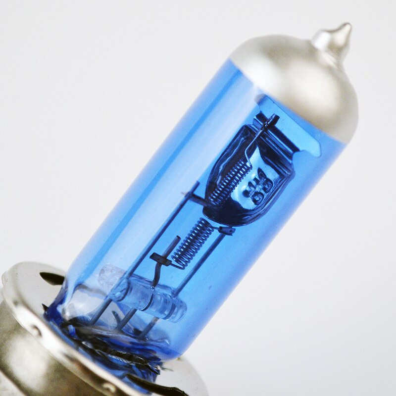 hippcron H4 Halogen Bulb 12V 100/90W 5000K Dark Blue Glass Car HeadLight Lamp Super White