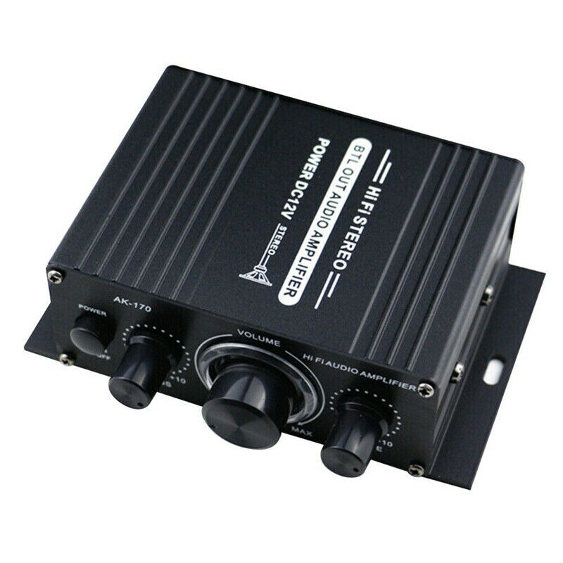 400W 2*200W Stereo Mini HIFI Audio Power Amplifier Stereo Audio Amplifier With LED Lights Karaoke Audio LED Amplifiers