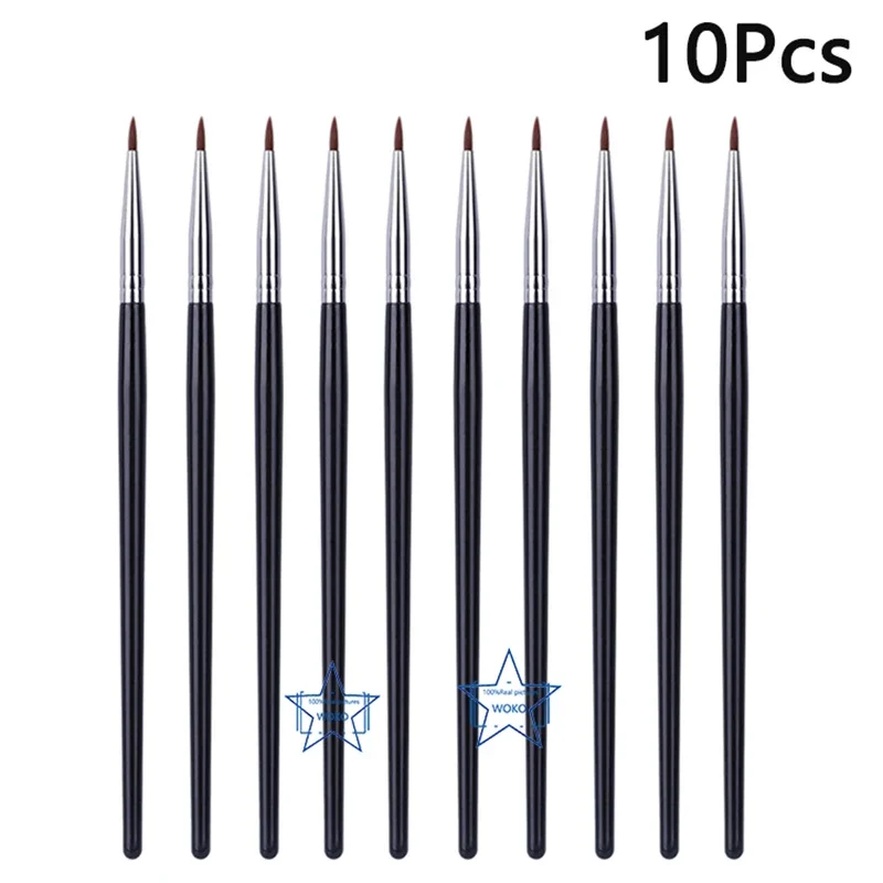T22 Feiner Eyeliner-machen-hoch-Pinsel, flüssiger Gel-Eyeliner-Pinsel, präziser dünner langer Eyeliner-Pinsel, professionelles Eyeliner-machen-hoch-Werkzeug: Gelb