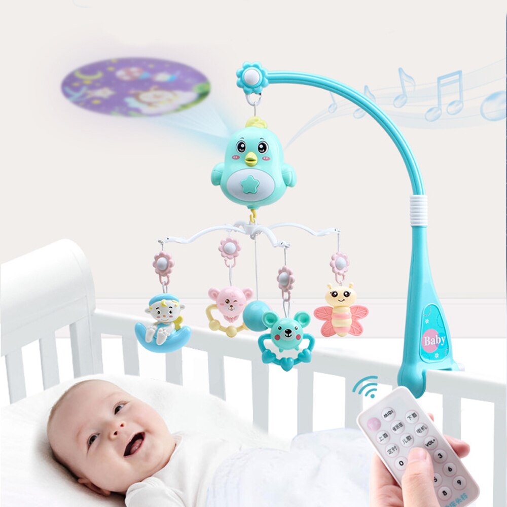 0-12 Maanden Baby Wieg Mobiles Rammelaars Pasgeboren Muziek Educatief Speelgoed Voor Baby Slapen Comfort Baby Bed Bel Carrousel peuter Speelgoed