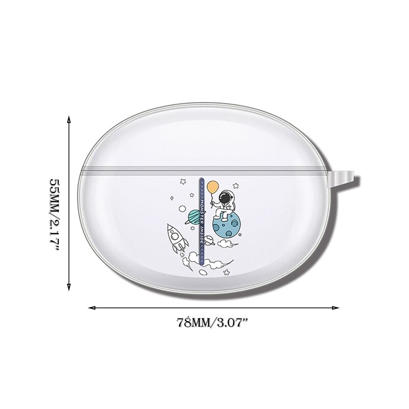 Earphone Protective Cover TPU Soft Cover Compatible with OPPO Enco X2 Wireless Headphone Soft TPU Carrying Case