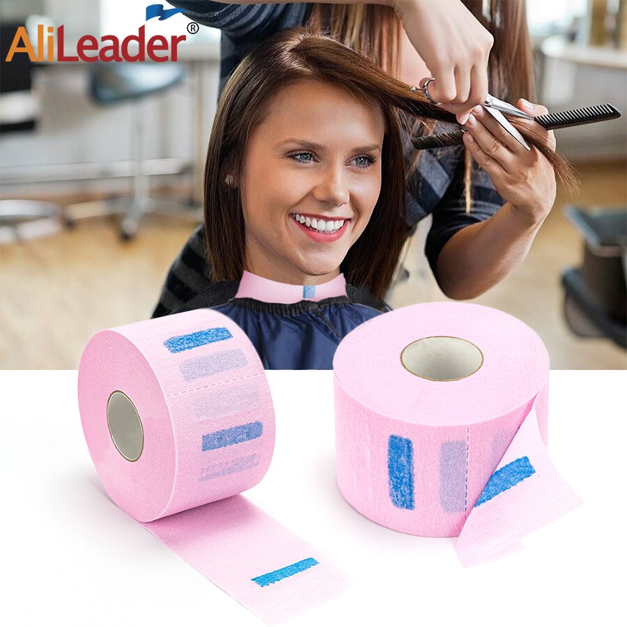 Alileader-papel para cuello de peluquero, silenciador desechable, accesorio para cortar el pelo, Collar, herramientas de peluquería, accesorio de peluquero