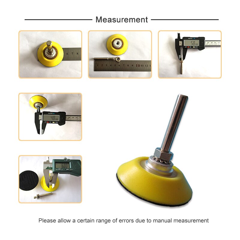 Hook and Loop for 2 Inch Sanding Backup Pad with 6mm Shank M6 Female Thread Sander Backing Pad Grinding Polishing backing pad