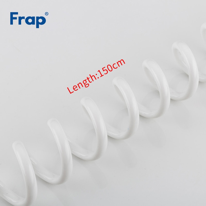 Frap Wit Universele Richtingen Slang Rubber Lente Type Hoge Pressurea Rekbaar Pijp Sproeikop Op Keuken Kraan F44-1