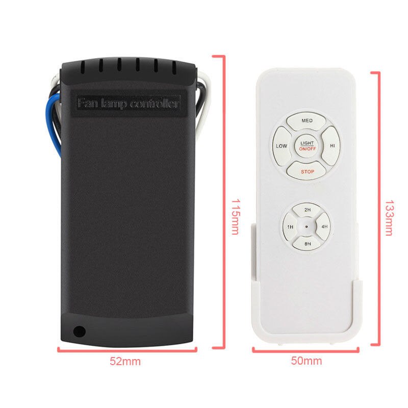 Universal ventilador de techo y la luz Kit de Control remoto tiempo Switches inalámbricos