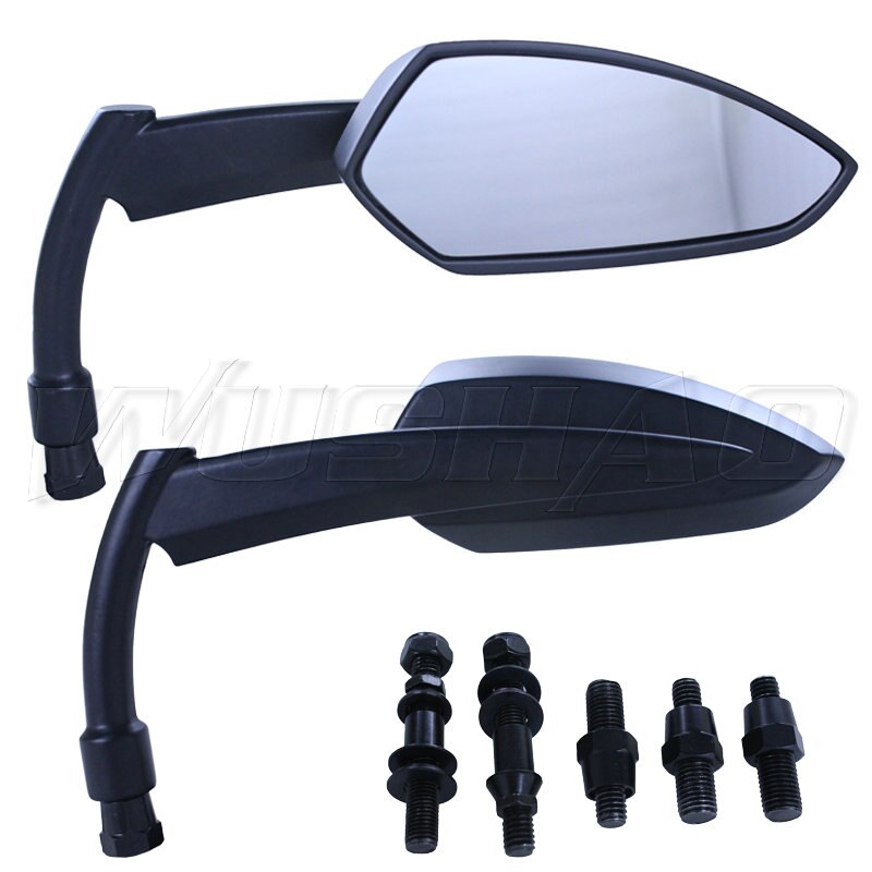 Black Chrome Motorfiets spiegel Achteruitkijkspiegel Zijspiegels Voor Harley Dyna Touring Road Electra Glide Softail Sportster 1200 883