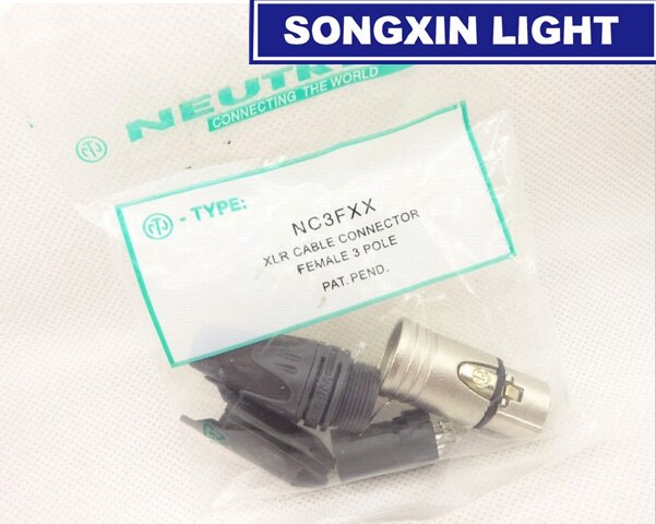 20Pcs/lot NEUTR1K 10 PCS NC3MXX & 10 PCS NC3FXX Male and female A set 3 Pin XLR Connector with!