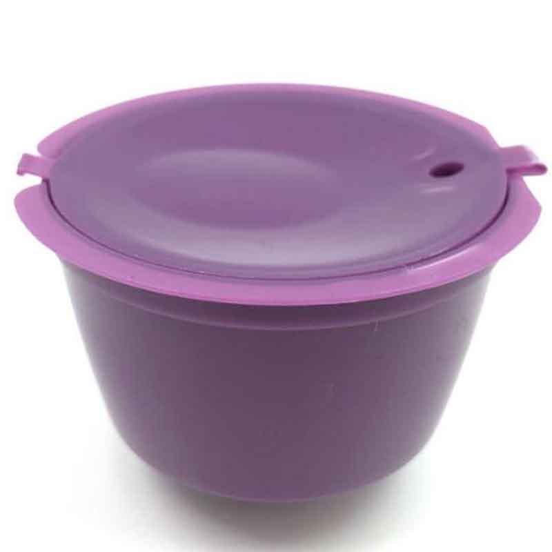 1 kpl 13 väriä reutilizunidsables kapseli kahvi dolce gusto, ladattavat muovikapselit: Violetti
