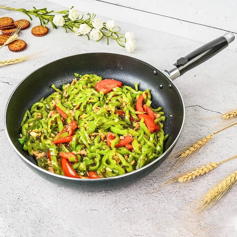 Pan Non-stick Frying Pan Household Breakfast Pan Pancake Pan Pancake Pan Cooking Pan Gas Stove Induction Cooker Universal Wok