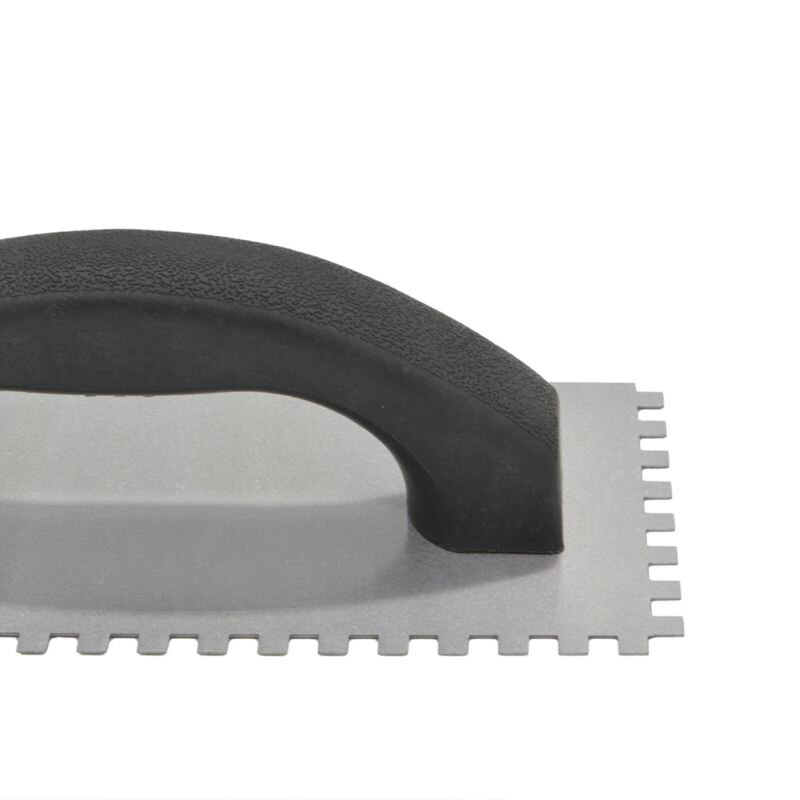 Stainless Steel Concrete Trowel Handheld Square Notch Plastering Toothed Spatula