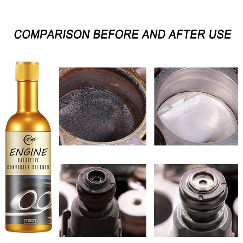 Car Engine Catalytic Converter Cleaner Automobile Carbon Removal Cleaning Agent Car Boost Engine Maintenance Cleaning Tool 120ml