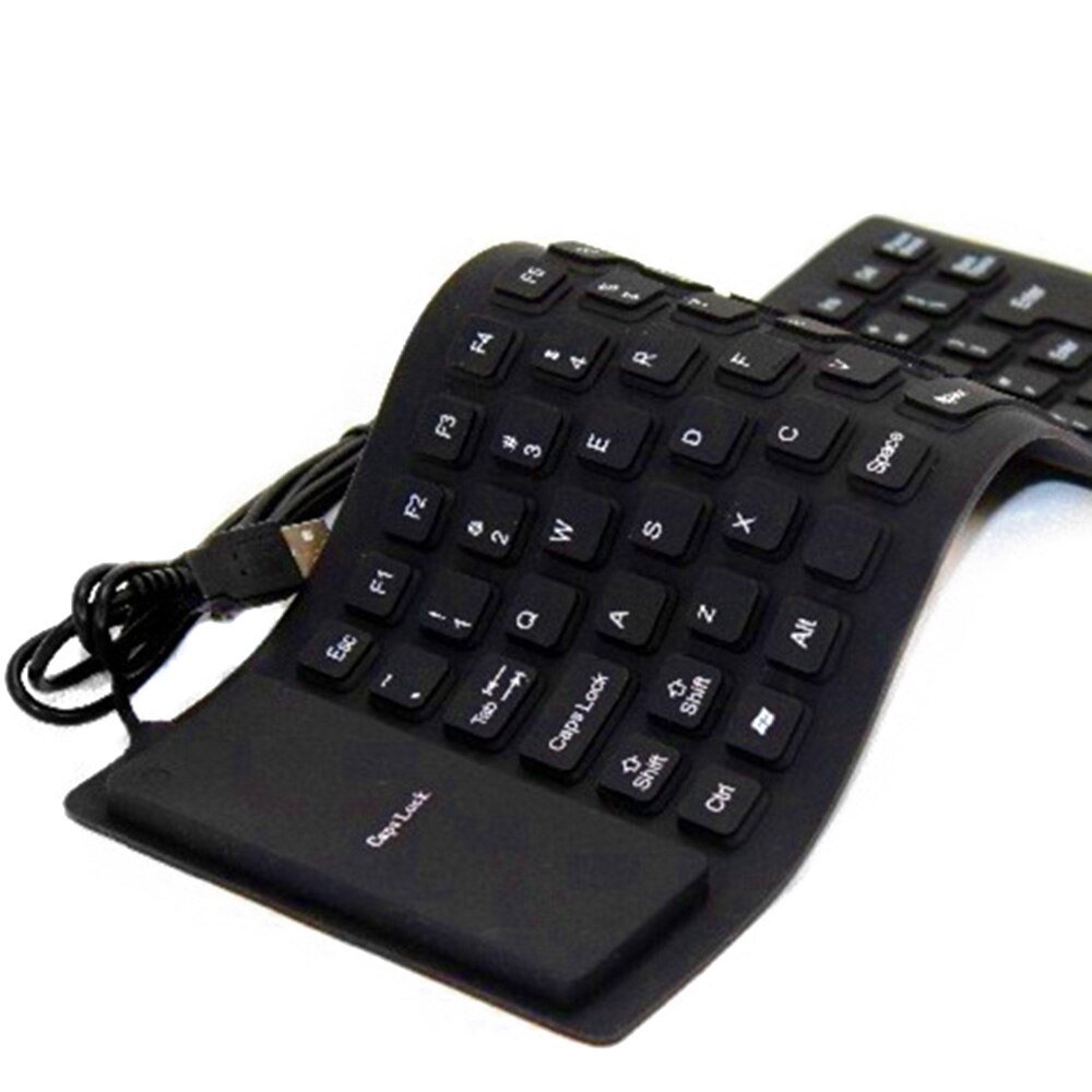 Flexible Water Resistant Silicone Mini Gaming Keyboard Portable USB Keyboard for Tablet Computer Laptop PC