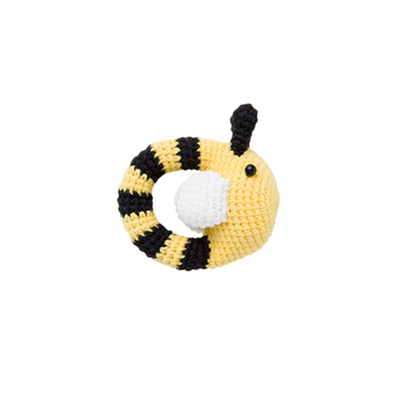 1pc Baby Teether bezpieczne drewniane zabawki mobilne wózek szopka pierścień DIY szydełka grzechotka bransoletka gryzak zestaw produkt dla dzieci nie finishe