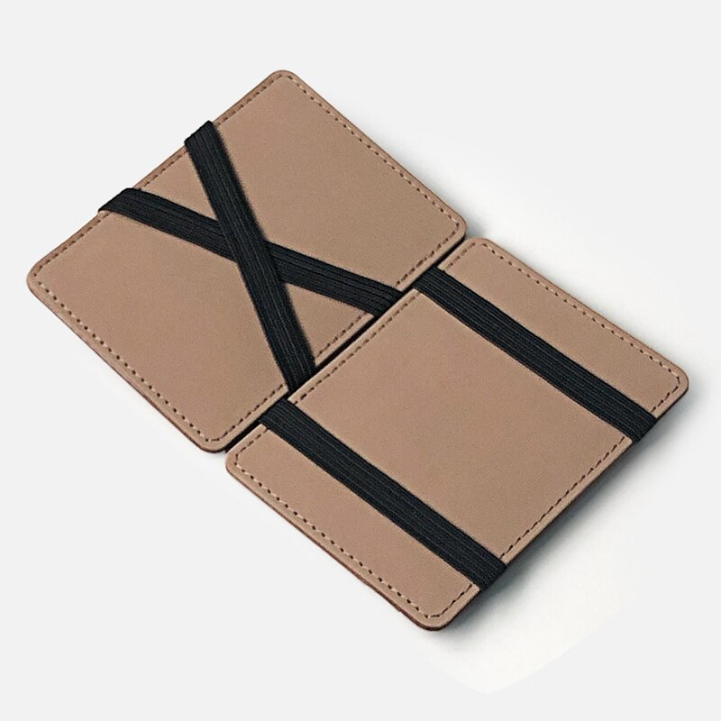 Men Wallet Small Size Magic Band Solid Color Card Holder Coin Purse FOU99