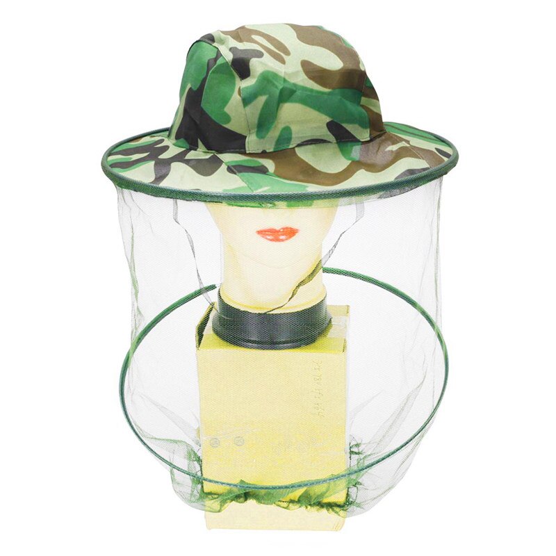 Masque anti-moustiques pour apiculteur, chapeau avec filet de Protection faciale