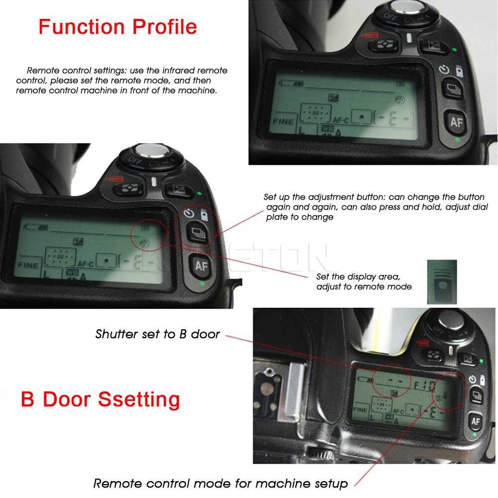 Kebidu zelfontspanner Digitale Bluetooth IR Draadloze Infrarood Ontspanknop Afstandsbediening voor Nikon DSLR Camera Zwarte Kleur
