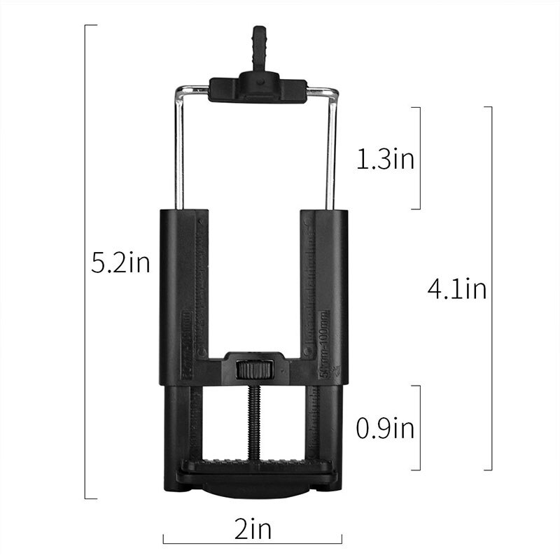 Cell Phone Tripod Adapter Mount Holder Clamp for Xiaomi iPhone X 8 7 6s Plus SE Huawei Samsung S9 S8 Adjustable Smartphone Clip