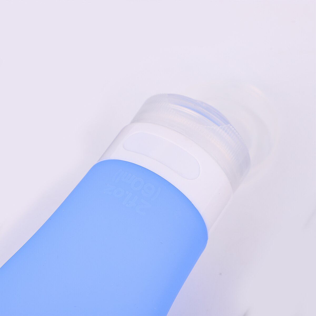 7pcs Silicone Travel Bottles Refillable Squeezable Bottles PVC Travel Bag Keychains (3PCS Bottles 1PC Bag 3PCS Keychains)