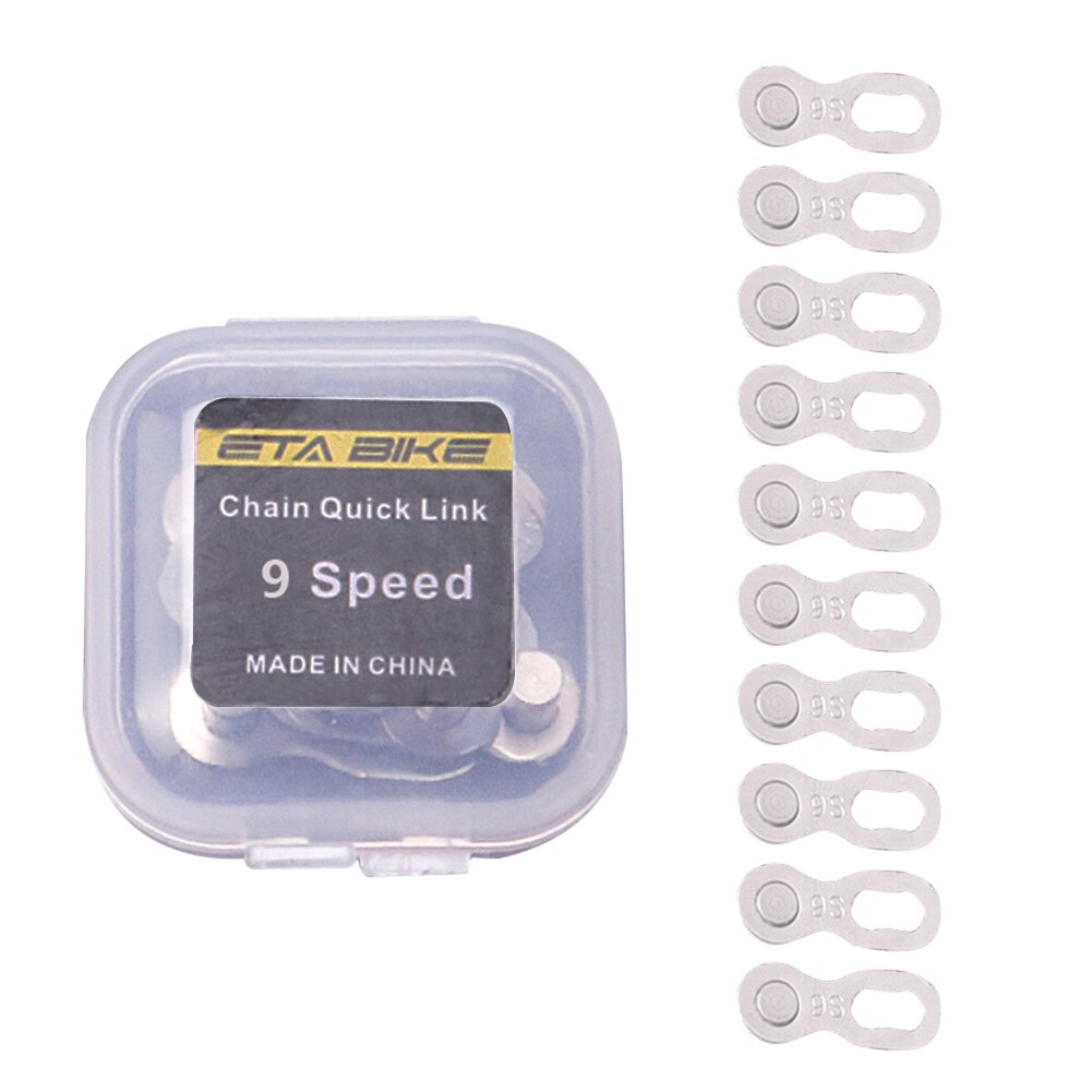 5 Pairs Bike Chain Quick Link Connector Lock Set MTB Road Bicycle Power Chain Quick Release Buckle for 6 7 8 9 10 11 12 Speed: 9S