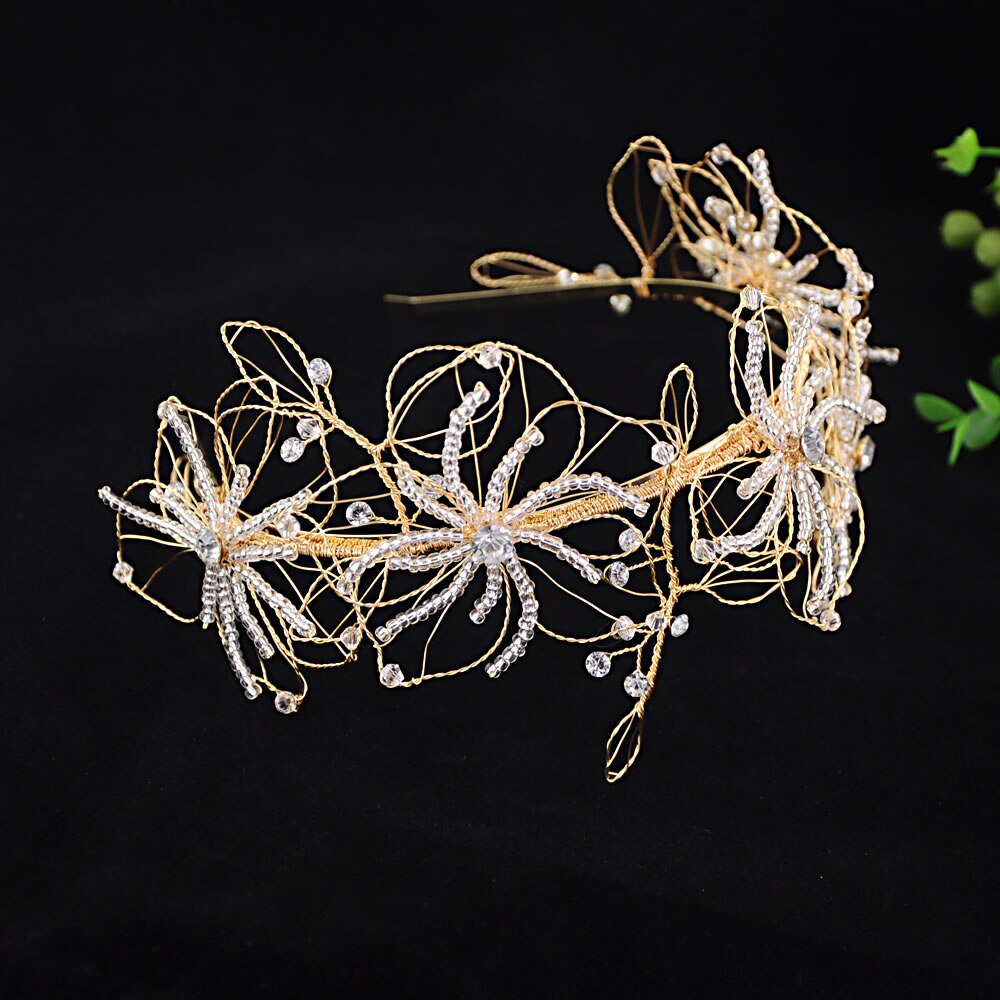 wedding hair accessories bridal hair flower hair piece Bridesmaid hair comb pearl hair clip Silver rhinestones hair jewelry