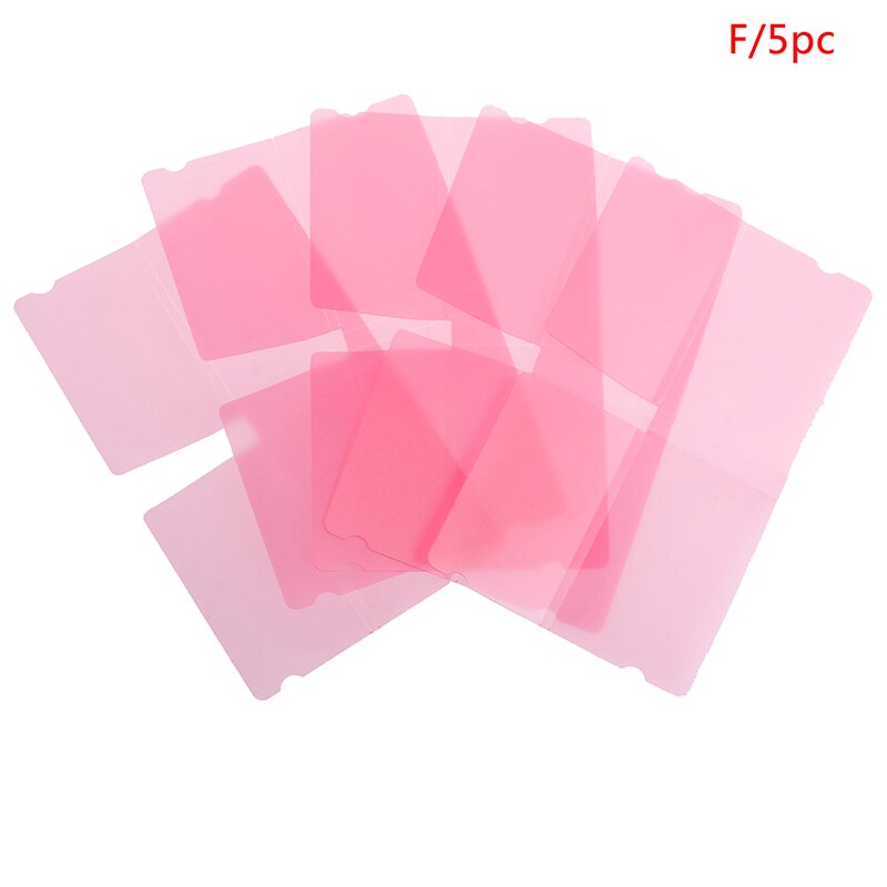 1/5 stk foldbare ansigtsmasker opbevaringsboks klip støvtæt maske etui sikkert forureningsfri engangs plastik masker klip container taske: F