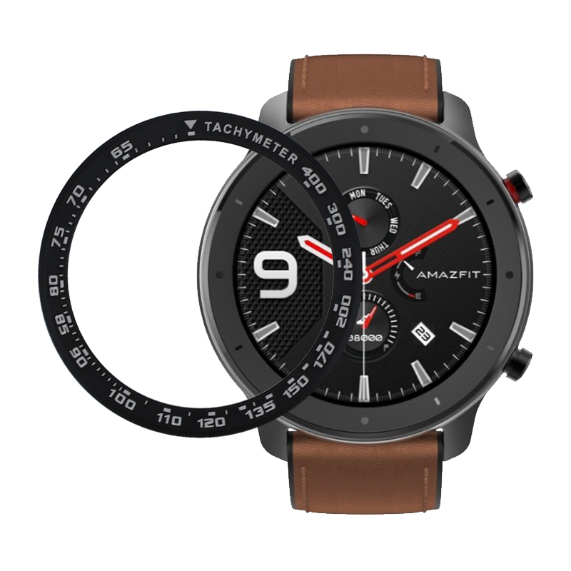 Cubierta de borde exterior de Metal para Xiaomi Amazfit GTR de 47MM, anillo con bisel, caja protectora de velocidad para reloj Amazfit GTR de 42mm