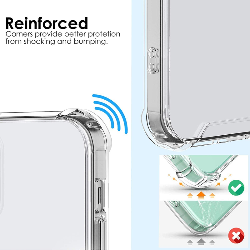 Funda de teléfono para iPhone, carcasa trasera suave transparente para iPhone 12 11 Mini Pro X XS Max XR 8 7 6 6S Plus SE