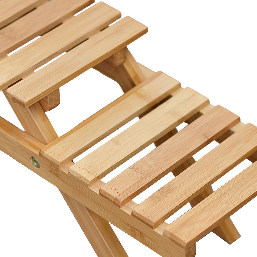 Flower Shelf Solid Wooden Floor Multi-Layer Folding Flower Stand Balcony Living Room Office Succulent Flower Pot Rack